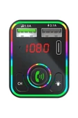 jetucuzal  Concord C-618 Bluetooth Görüşme Ve Müzik Dinleme Ekranlı Rgb Fm Transmitter Pd 3.1a Çift Usb Şarj - 3