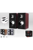 Concord  C-8003 Usb Ahşap Desen Pc Hoparlör Subwoofer Ses Sistemi 2.0 - 6