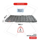 XPERMATE Şezlong Minderi PUNTO 60x180x12 cm Antrasit thumbnail 2