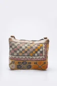 Kadın Kilim & Dokuma Desenli El Yapımı Omuz Çantası - 1