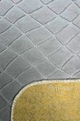 Sarar Plus Rölyef Banyo Paspas Takımı 2'li Açık Gri Kabartma Desenli Kaymaz Tabanlı (60x90 / 40x60) - 3