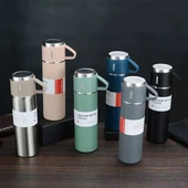 Termos Seti Paslanmaz Çelik Yüksek Kaliteli Termos Şişesi - 500ml - 1