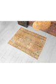 Dekoratif El Dokuma Paspas, Anadolu Paspas Halı, Vintage Kilim - 1