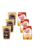 Nescafe Gold - 200 Gr Paket X 3 + Nestle Coffee Mate 500 Gr X3 - 1