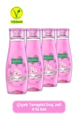 Komili Çiçek Terapisi Vegan Duş Jeli 4'lü Set - Bahar Çiçekleri Kokulu - 4 X 500 ML - 1