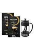 Nescafe Forte Filtre Kahve 500 gr 2li Paket French Press Hediy - 1