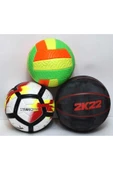 4 Astarlı SERT Zemin MAÇ TOPU+ KALİTELİ BASKETBOL + KALİTELİ SOFT VOLEYBOL TOPU thumbnail 1