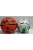 Basketbol Topu -voleybol Topu 2 Si Birlikte - 1