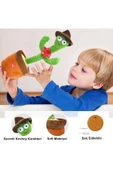 Konuşan Dans Eden Kaktüs Işıklı Saksı Pelüş Oyuncak - 4