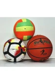 4 Astarlı SERT Zemin MAÇ TOPU+ KALİTELİ BASKETBOL + KALİTELİ SOFT VOLEYBOL TOPU thumbnail 2