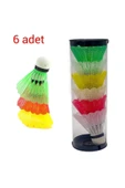 Plastik Mantar Başlı Badminton Topu 1 kutu 6 Adet - 1