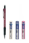 L 1347 Versatil Kalem 0.7 Bordo + 120'li 0.7 Uç 3 Adet - 1