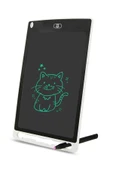 Dijital Kalemli Çizim Yazı Tahtası Not Yazma Eğitim Tableti Writing Tablet 8,5 Inç Beyaz - 2