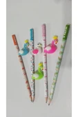 4 Lü Flamingo Kurşun Kalem Ve 4 Lü Kalem Başlığı Seti Bş.k - 1