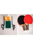 Inci Paketi Masa Tenis Seti 2 Raket 3 Top Ve File - 1