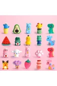 50 adet Sevimli Kalem Süsü,Silikon Sevimli Karakterler,Silicone Pen Head hediyelik kalem başlığı - 1