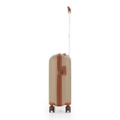 MÇS Bavul Orta ve Kabin 2li Set Kırılmaz Silikon Valiz V305 Şamp/Kahve thumbnail 7