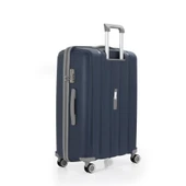 MÇS Bavul Büyük ve Orta 2li Set Kırılmaz Silikon Valiz V305 Laci/Gri thumbnail 4