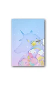 Çınar Uni Note Kilitli Günlük & Hatıra Defteri Unicorn Blue - 1