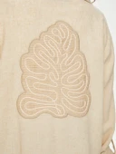 Faik Sönmez Kadın Kontrast Dikiş Detaylı Astarsız Track Ceket thumbnail 12