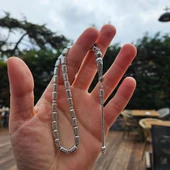 925 Ayar Gümüş  Kapsül Kesim Tesbih Model 4 thumbnail 2