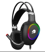 GameBooster H05 Zen Rainbow LED 7.1 Titreşimli Siyah Oyuncu Kulaklığı - 1