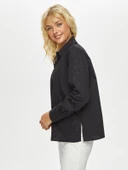 Faik Sönmez Kadın Taşlı Poplin Gömlek U69309 thumbnail 12