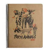 Mynote Kraft Defter Çizgili 100 Yaprak A4 Spiralli 2 adet Farklı Desen - 1