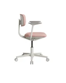 Tesla Comfort Çalışma Koltuğu - Pembe Kumaş 61x74-86x60 cm - 2