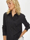 Faik Sönmez Kadın Taşlı Poplin Gömlek U69309 thumbnail 3