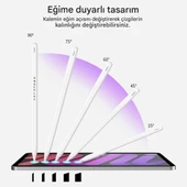 iPad 6/7/8/9/10 10.2/10.9/11niç Pencil 2.Nesil Uyumlu Avuç İçi Red/Eğim Stylus Dokunmatik Kalemi - 5