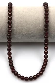 Pembe Garnet (A Kalite) Doğaltaş Dizi 5 mm Küre Kesim - 2