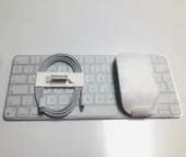 Apple Touch ID Özellikli Klavye+Magic 2 Şarjlı Mouse Seti-Beyaz - 2