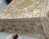 Pullu Boncuklu Ağır İşlemeli Otantik Çift Kişilik Yatak Örtüsü (240x270)-Gold - 3