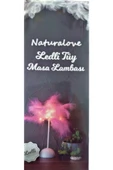 Naturalove Ledli Tüy Masa Lambası Pembe (Teşhir) - 1
