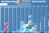 2025 Kişiye Özel Sosyal Medya Takvimi - Özel Günlerle Dolu Eğlenceli Duvar Afişi Çiçek - 1