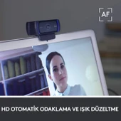 Logitech C920 PRO HD 1080p Stereo Ses ile Web Kamerası - Siyah - 3