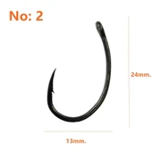 Powerex G-Carp Super 2 no. 10'lu Sazan İğnesi - Boilie İğnesi Rig Takımı İğnesi 2 Numara - 2