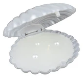 Sedefli İnci Detaylı İstiridye Kutuda Mum (6 ADET) - 1