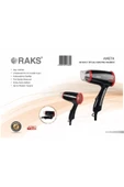 Raks Aneta Seyahat Tipi Katlanabilir Saç Kurutma Makinesi - 1000w - 2