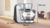 Bosch Serie 4 MUM58359 1000 W Mutfak Şefi Inox - 2