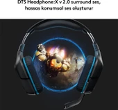 Logitech G G432 DTS 7.1 Surround Ses Kablolu Oyuncu Kulaklığı - Siyah - 3