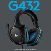 Logitech G G432 DTS 7.1 Surround Ses Kablolu Oyuncu Kulaklığı - Siyah - 2