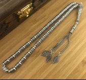 925 Ayar Gümüş Fizyon Kesim Tesbih Model 1 thumbnail 1