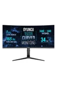 WRP34-165-B 34" 165HZ 1MS RGB Curved (HDMI+DP) Freesync+G-Sync (3440*1440) WQHD Oyuncu Monitörü - 1
