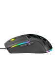 WARP WRP-O12800-B 12800 Dpi Wide RGB Özel ABS Doku Reflex Örgü Kablolu Siyah Gaming Mouse - 4