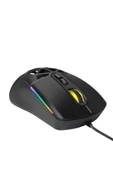 WARP WRP-O12800-B 12800 Dpi Wide RGB Özel ABS Doku Reflex Örgü Kablolu Siyah Gaming Mouse - 5