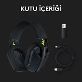 Logitech G G435 Lightspeed Kablosuz Kulak Üstü Oyuncu Kulaklığı, Bluetooth, Dahili Mikrofon, 40 mm S - 2
