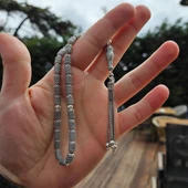 925 Ayar Gümüş Kapsül Kesim Tesbih Model 6 thumbnail 2