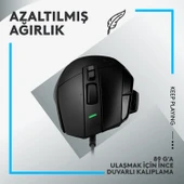 Logitech G G502 X Kablolu HERO 25K Sensörlü Yüksek Performanslı Oyuncu Mouse - Siyah - 6